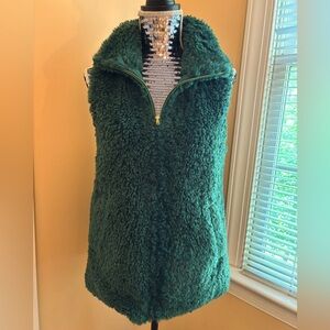 FAUX FUR VEST | TALBOTS | SIZE XS